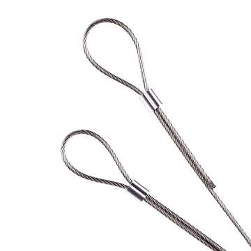 eBoot 100 Pieces Aluminum Crimping Loop Sleeve for 1/16 Inch Diameter Wire Rope and Cable