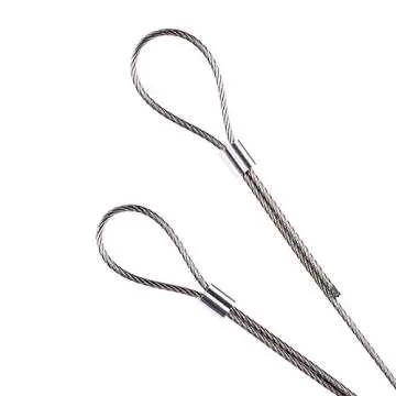 eBoot 100 Pieces Aluminum Crimping Loop Sleeve for 1/16 Inch Diameter Wire Rope and Cable