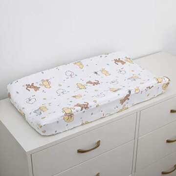 Winnie the Pooh Cotton Changing Pad Cover for Nurseries