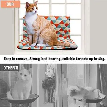 Comfortable Hanging Cat Hammock for Window Lounging