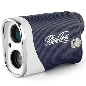 Blue Tees Golf Series 3 Max+ Golf Rangefinder with Slope Switch, 1000 Yards Range Finder, 6X Magnification Laser Rangefinder, Slope Measurement, Magnetic Strip, Flag Pole Locking with Pulse Vibration