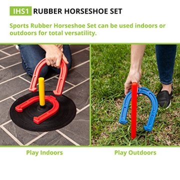 Champion Sports Indoor/Outdoor Horseshoe Set for Family