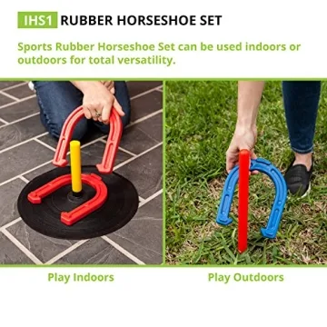 Champion Sports Indoor/Outdoor Horseshoe Set for Family