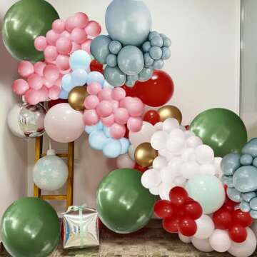 INFLORAL 189pcs Pastel Balloon Garland Kit for Parties