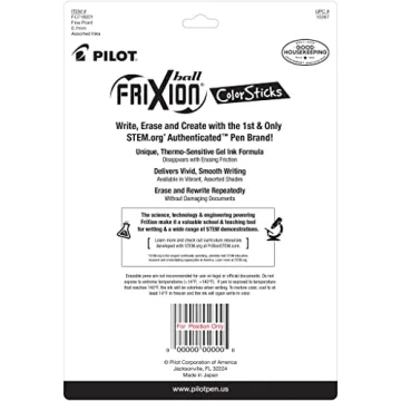 Pilot FriXion ColorSticks Erasable Gel Pens 16 Colors