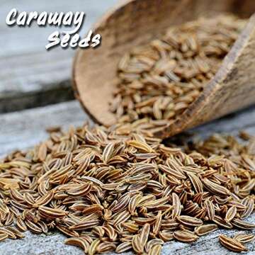 SPICES VILLAGE Caraway Seeds [ 8 Oz ] Kosher Certified, All Natural, Gluten Free, Non GMO, Great for...