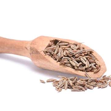 SPICES VILLAGE Caraway Seeds [ 8 Oz ] Kosher Certified, All Natural, Gluten Free, Non GMO, Great for Cooking, Baking, Rye Bread, Harissa Spices and Seasoning, Medicinal Herbs, Resealable Bulk Bag