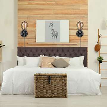 Licperron Wall Sconces Plug in, Plug in Wall Light Set of 2, E26 Base Vintage Style Wall Sconces Set of 2 for Headboard Bedroom Garage Porch Hall