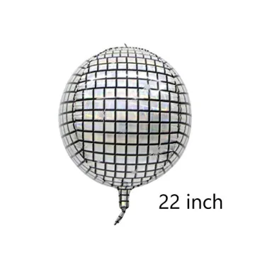 Disco Ball Balloon for Party Decor 22 Inch 6 Pack
