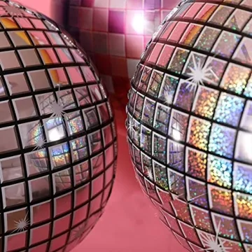 Disco Ball Balloon for Party Decor 22 Inch 6 Pack