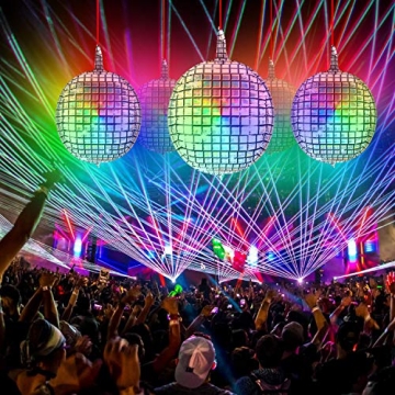 Disco Ball Balloon for Party Decor 22 Inch 6 Pack