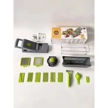 Elabli Pro Vegetable Chopper with 8 Functional Blades for Easy Meal Prep