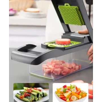 Elabli Pro Vegetable Chopper with 8 Functional Blades for Easy Meal Prep