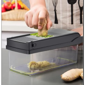 Elabli Pro Vegetable Chopper with 8 Functional Blades for Easy Meal Prep