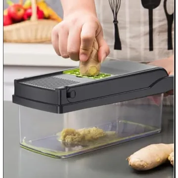 Elabli Pro Vegetable Chopper with 8 Functional Blades for Easy Meal Prep