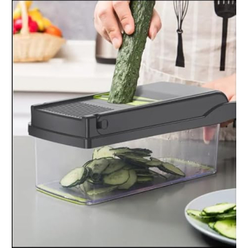 Elabli Pro Vegetable Chopper with 8 Functional Blades for Easy Meal Prep