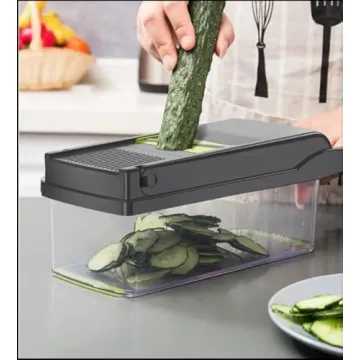 Elabli Pro Vegetable Chopper with 8 Functional Blades for Easy Meal Prep