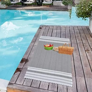 GLAMBURG Turkish Beach Towels Set of 6, Oversized & Quick-Dry