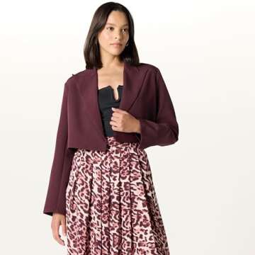 The Drop Women’s Convertible Blazer, Raisin, 2X, Plus Size