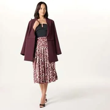 The Drop Women’s Convertible Blazer, Raisin, 2X, Plus Size