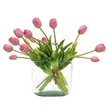 Real Touch DUYONE 15pcs Artificial Tulips for Home Decor