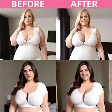 TwiinsBra Breast Lift Tape - 3 Pairs w/Nipple Covers - Boob Tape - Boobtape (Vanilla, DD-DDDD)