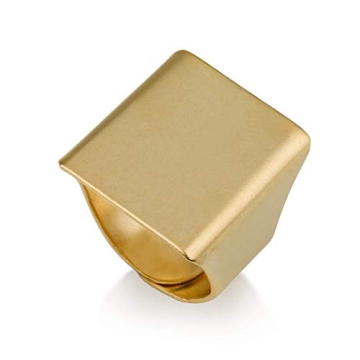 Stylish Adjustable Gold Geometric Ring for Women