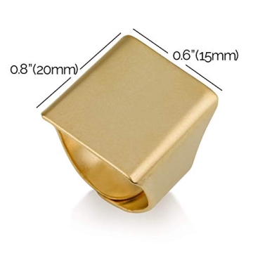 Stylish Adjustable Gold Geometric Ring for Women