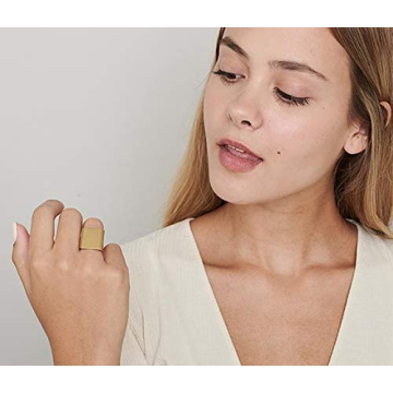 Stylish Adjustable Gold Geometric Ring for Women