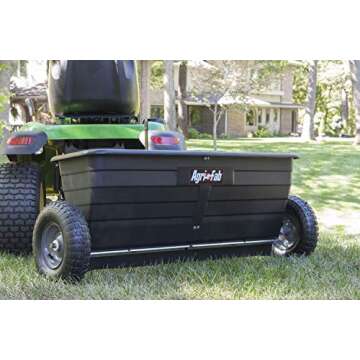 Agri-Fab 45-0288 175 lb. Tow-Behind Lawn & Garden Drop Spreader for Seed,Fertilizer, Salt, Ice Melt;...