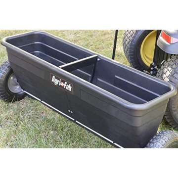 Agri-Fab 45-0288 175 lb. Tow-Behind Lawn & Garden Drop Spreader for Seed,Fertilizer, Salt, Ice Melt; Designed to Pull Behind Lawn & Garden Tractors