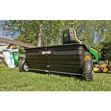 Agri-Fab 45-0288 175 lb. Tow-Behind Lawn & Garden Drop Spreader for Seed,Fertilizer, Salt, Ice Melt; Designed to Pull Behind Lawn & Garden Tractors