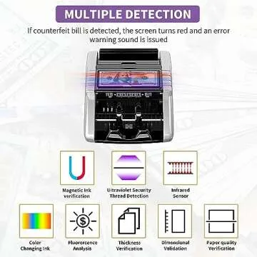 Aneken Cash Counter with Value Count and Detectors
