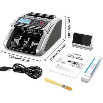 Aneken Cash Counter with Value Count and Detectors