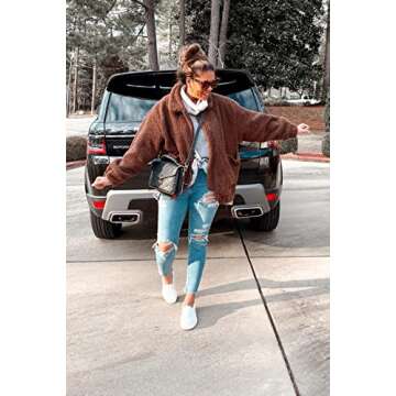 PRETTYGARDEN Women's Cozy Sherpa Fleece Jacket - Stylish & Warm