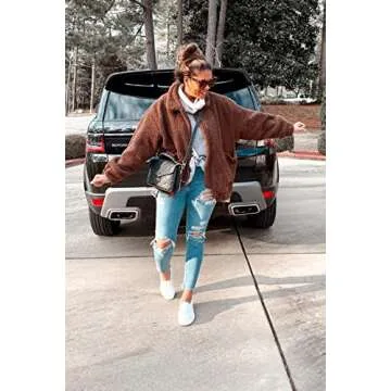 PRETTYGARDEN Women's Cozy Sherpa Fleece Jacket - Stylish & Warm