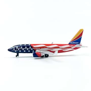 AVIAMUSE Southwest N500WR Freedom One Model Airplane, Single Plane Die-cast Model Planes Aircraft Su...