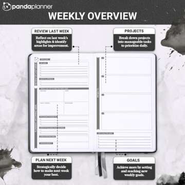 Panda Planner 2025 Undated Daily Planner for All