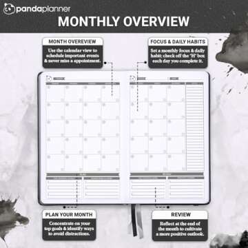 Panda Planner 2025 Undated Daily Planner for All