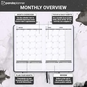 Panda Planner 2025 Undated Daily Planner for All