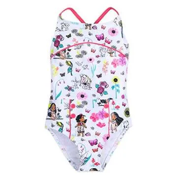 Disney Animators' Collection Girls Swimsuit Set 5/6 Multicolored