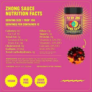 FLYBYJING Spicy Sweet Chili Sauce - 100% Natural Flavors