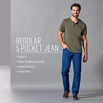 Rustler Men’s Classic Fit Jeans - Soft Rinse 29W x 30L