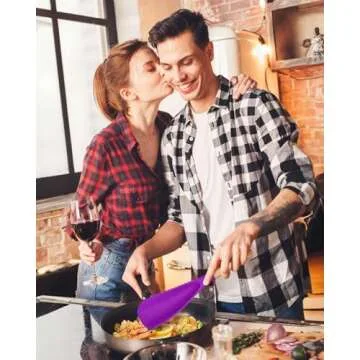 Sturdy Silicone Cooking Spoon for Nonstick Cookware