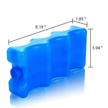 Reusable Ice Packs for Breastmilk Storage -Lunch Box and Breast Pump Bag，Fits Around Breastmilk Baby Bottles and Keep Fresh，1pcs