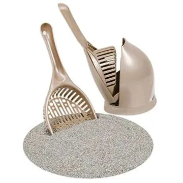 Petmate Scoop N' Hide Cat Litter Scoop with Discreet Holder; Titanium