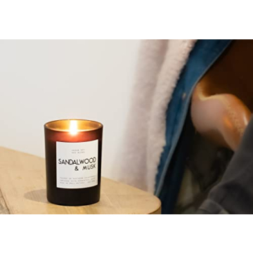 Leoben Co Masculine Aromas Soy Wax Candle - 40 Hours Burn Time
