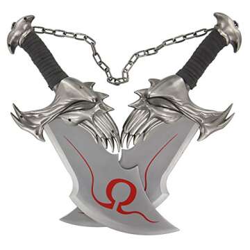 Armory Replicas™ - Blades of Chaos Kratos Twin Blade Set with Real Metal - Perfect for God of War ...