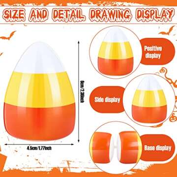 72 Pcs Halloween Easter Eggs - Fillable Plastic Scavenger Hunt Eggs for Parties
