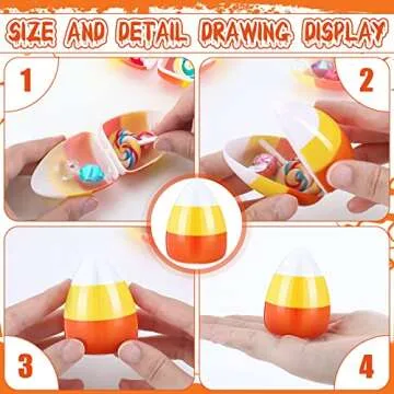 72 Pcs Fillable Plastic Eggs for Easter and Halloween Fun